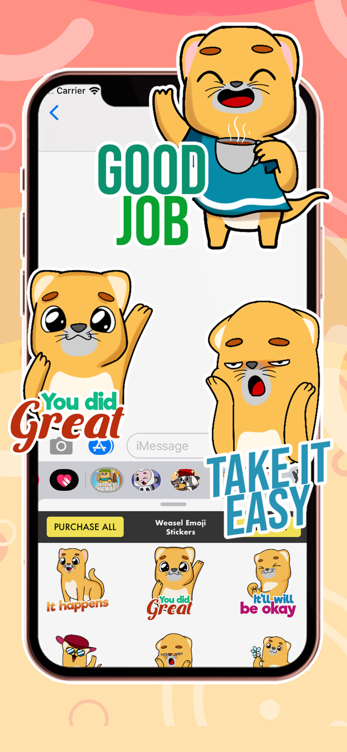 Weasel Emoji Stickers