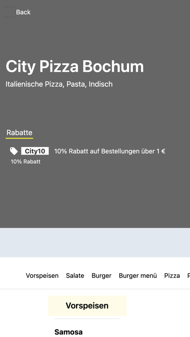City Pizza Boch. Screenshot