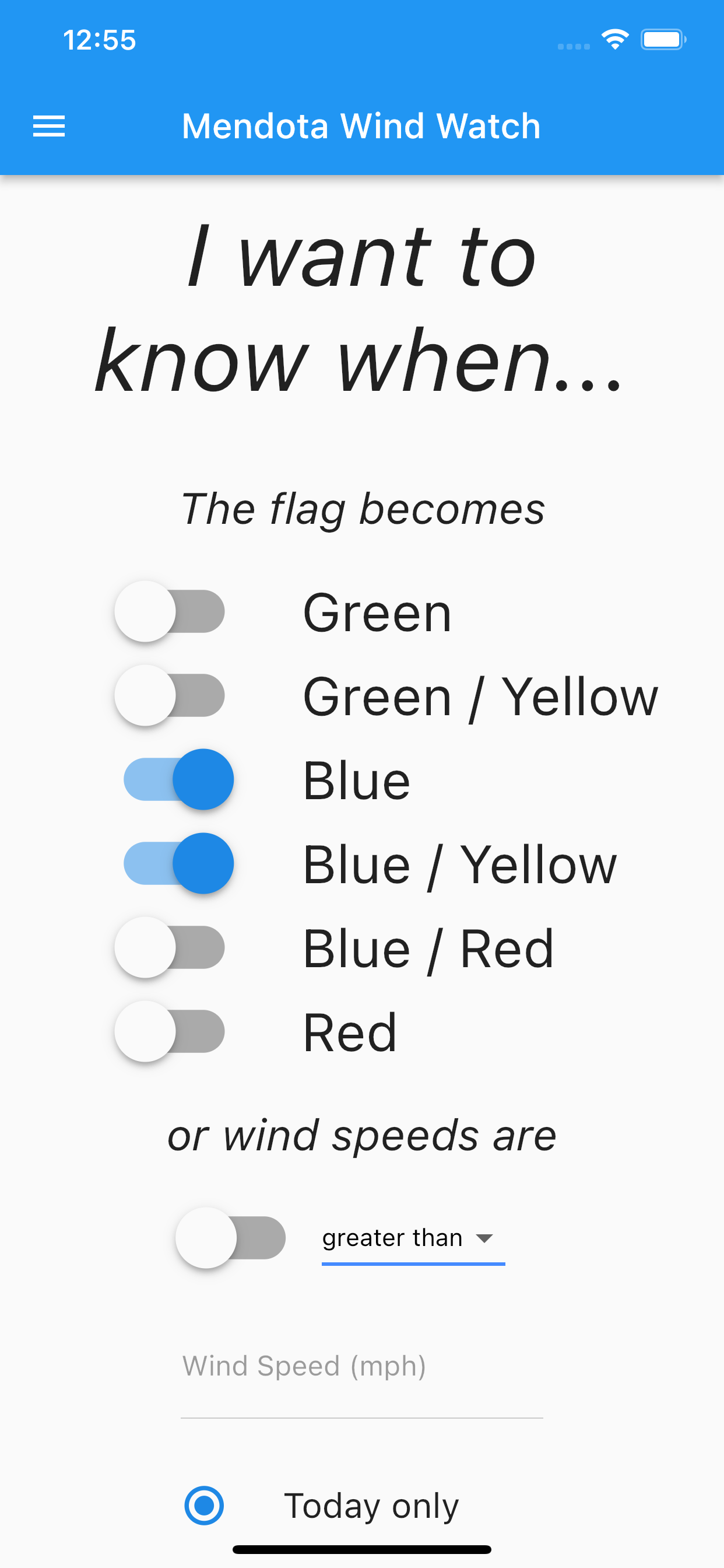 Mendota Wind Watch