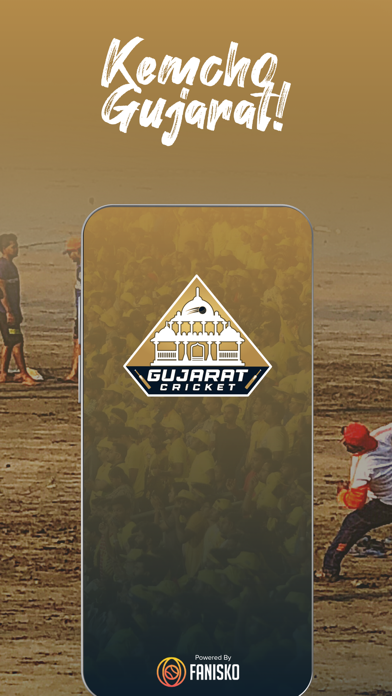 Gujarat T20 Cricket Fan App Screenshot