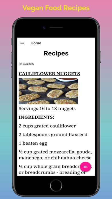 Vegan Recipes - eat vegan app Screenshot
