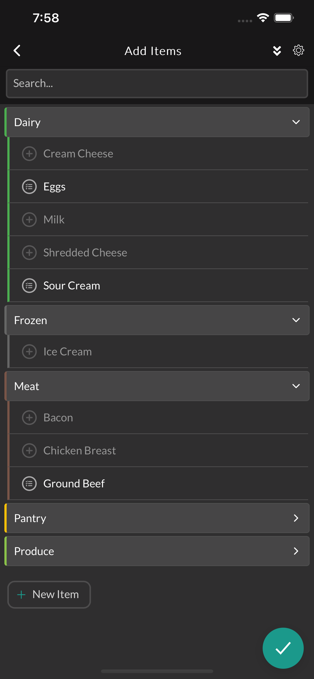 Grocery Board