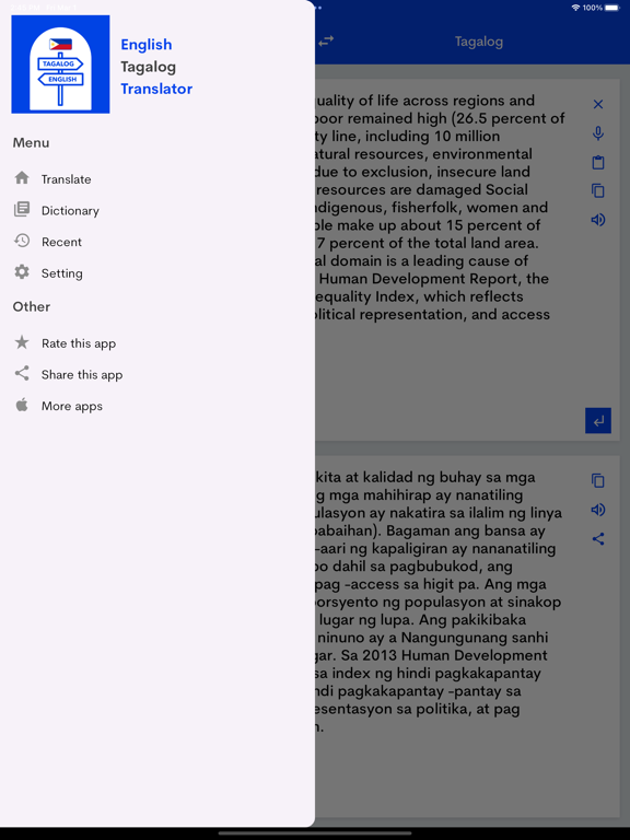 Screenshot #6 pour Tagalog English Translator