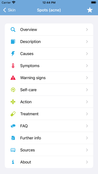 Student Health App Screenshot