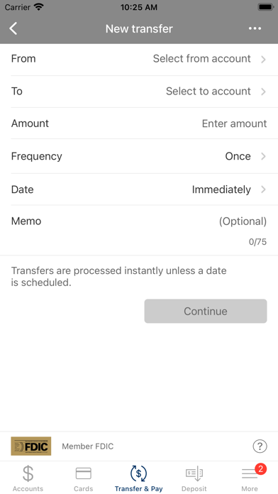 Schertz Bank & Trust Screenshot