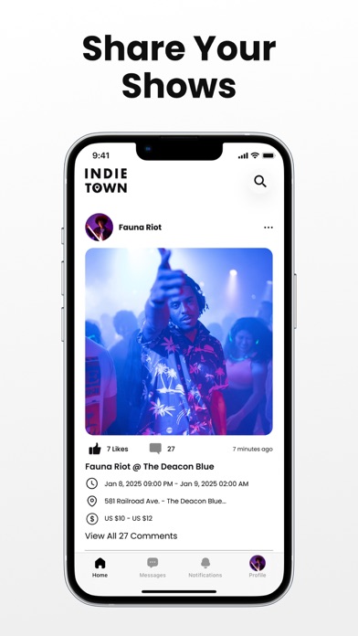 Indie Town iPhone screenshot 8 - Music app