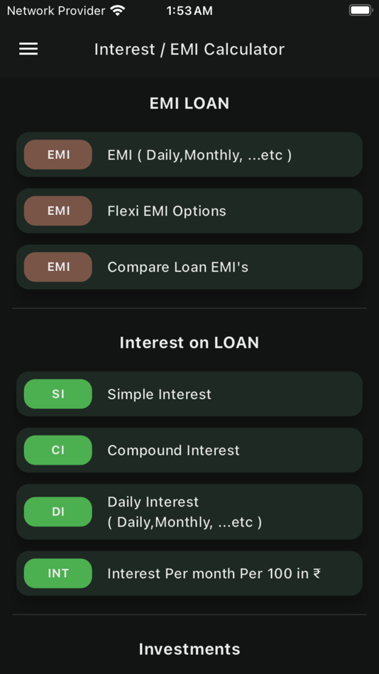 Interest EMI Calculator - 2.1.43 - (iOS)