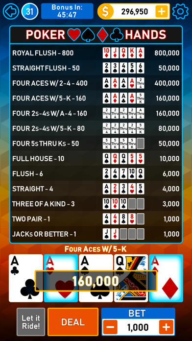 Video Poker Multi Bonus Screenshot