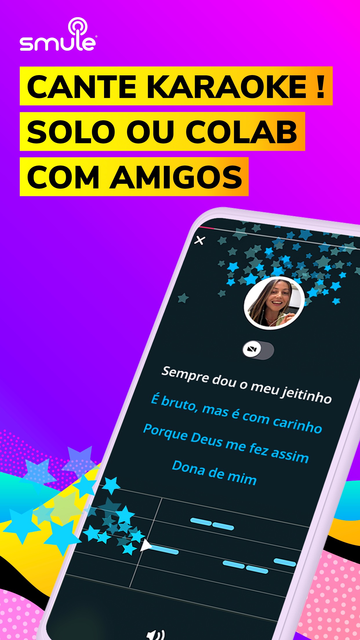 Screenshot do app Smule: App de Musica Karaoke