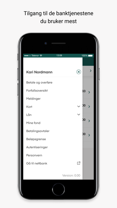 Landkreditt Bank Mobilbank Screenshot
