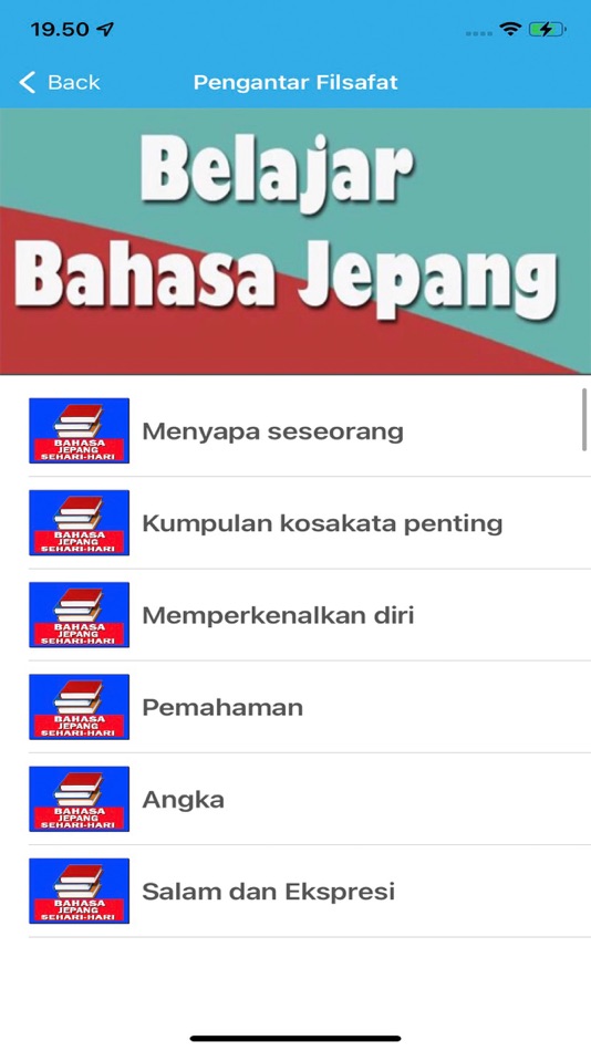 #2. Bahasa Jepang Sehari Hari (iOS) بواسطة: hendri saputra