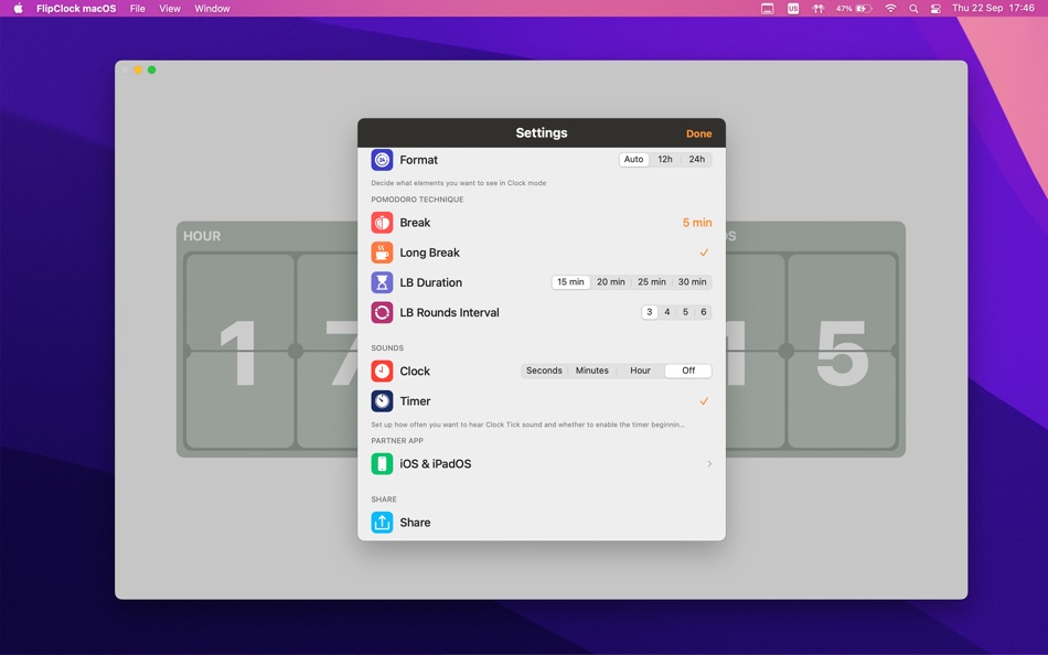 #10. FlipClock: Watch Screensaver (macOS) 由: Vladislav Kovalyov