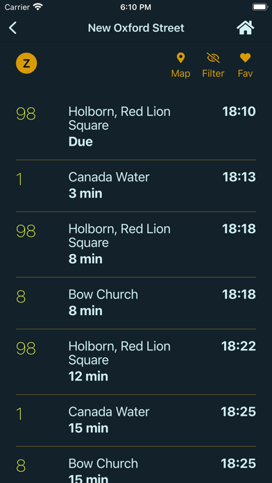 BusDue - Live Arrival Time Screenshot