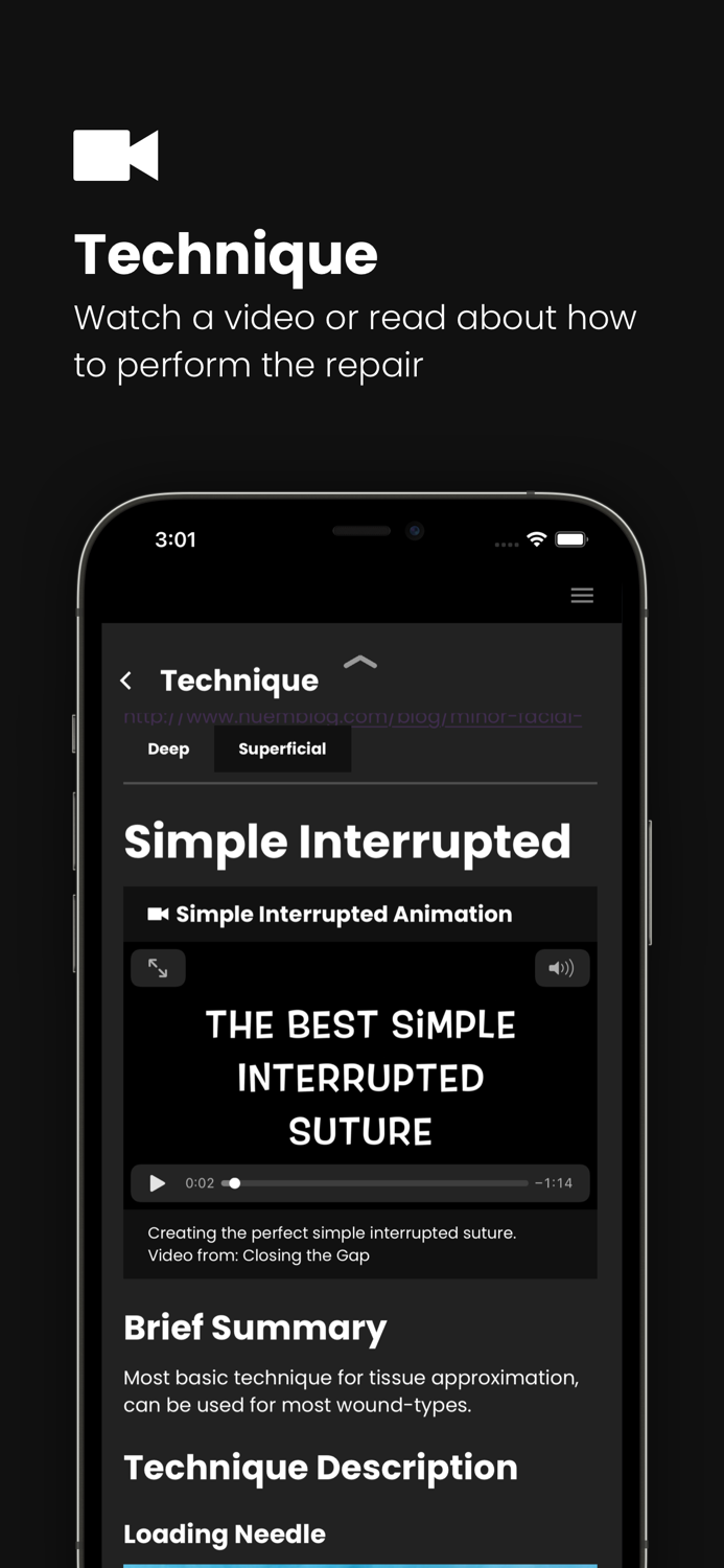 Suture Laceration Repair App