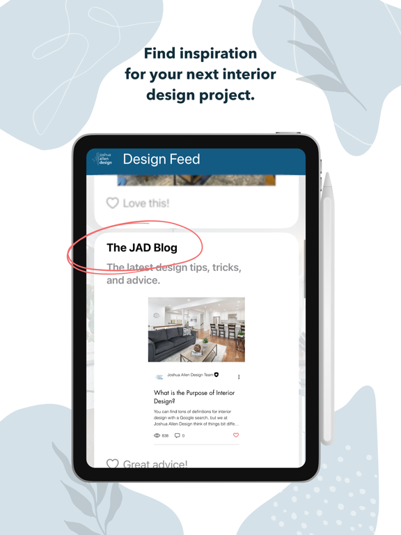 Joshua Allen Design iPad screenshot 4 - Lifestyle app