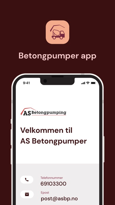 Betongpumping Screenshot