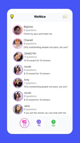 Game screenshot WeNice - Quiz Winner VideoChat hack