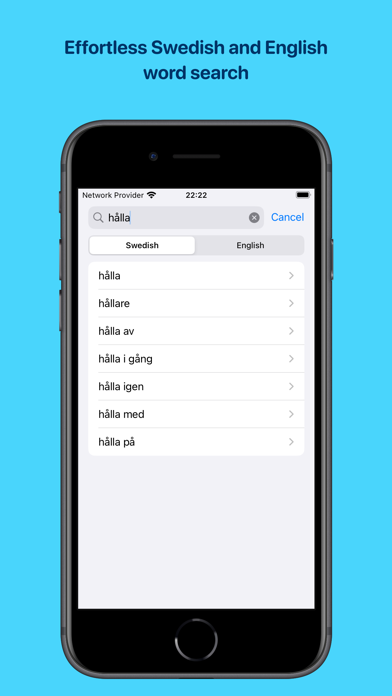 Swedish Dictionary Screenshot
