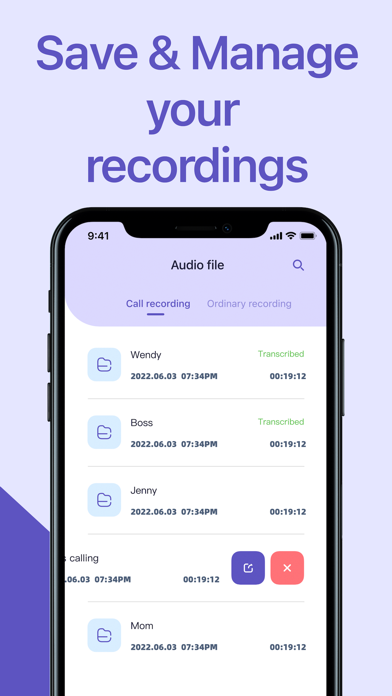 My Call Recorder-Voice Memos Screenshot