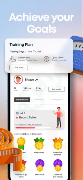 Game screenshot Shapely: Workout & Fitness apk