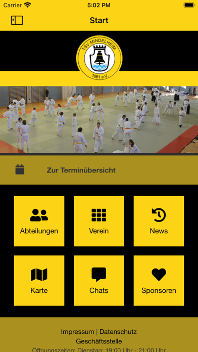 TSV Mindelheim 1861 e.V. Screenshot