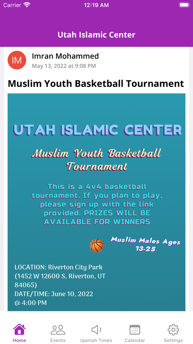 UIC - Utah Islamic Center Screenshot