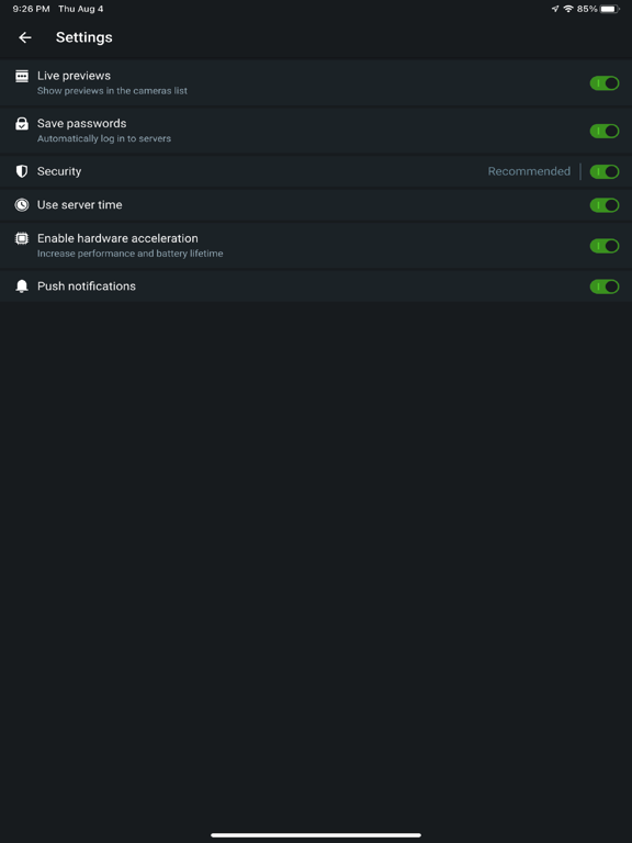 EyeQ Cloud VMS iPad screenshot 4 - Business app