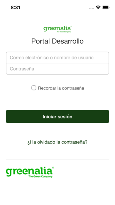 Greenalia Logística app screenshot