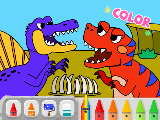 Pinkfong Dino World iPad app afbeelding 5
