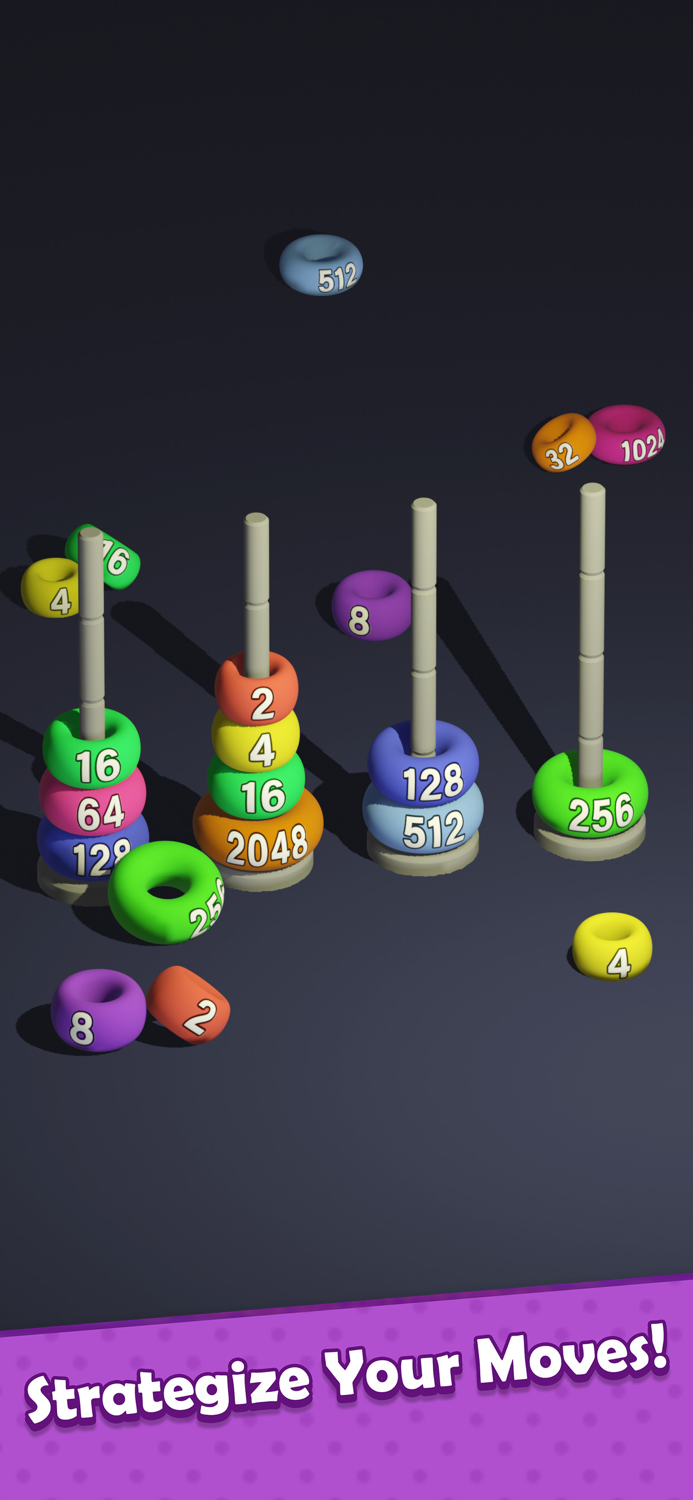 Hoop Stack 2048 Merge
