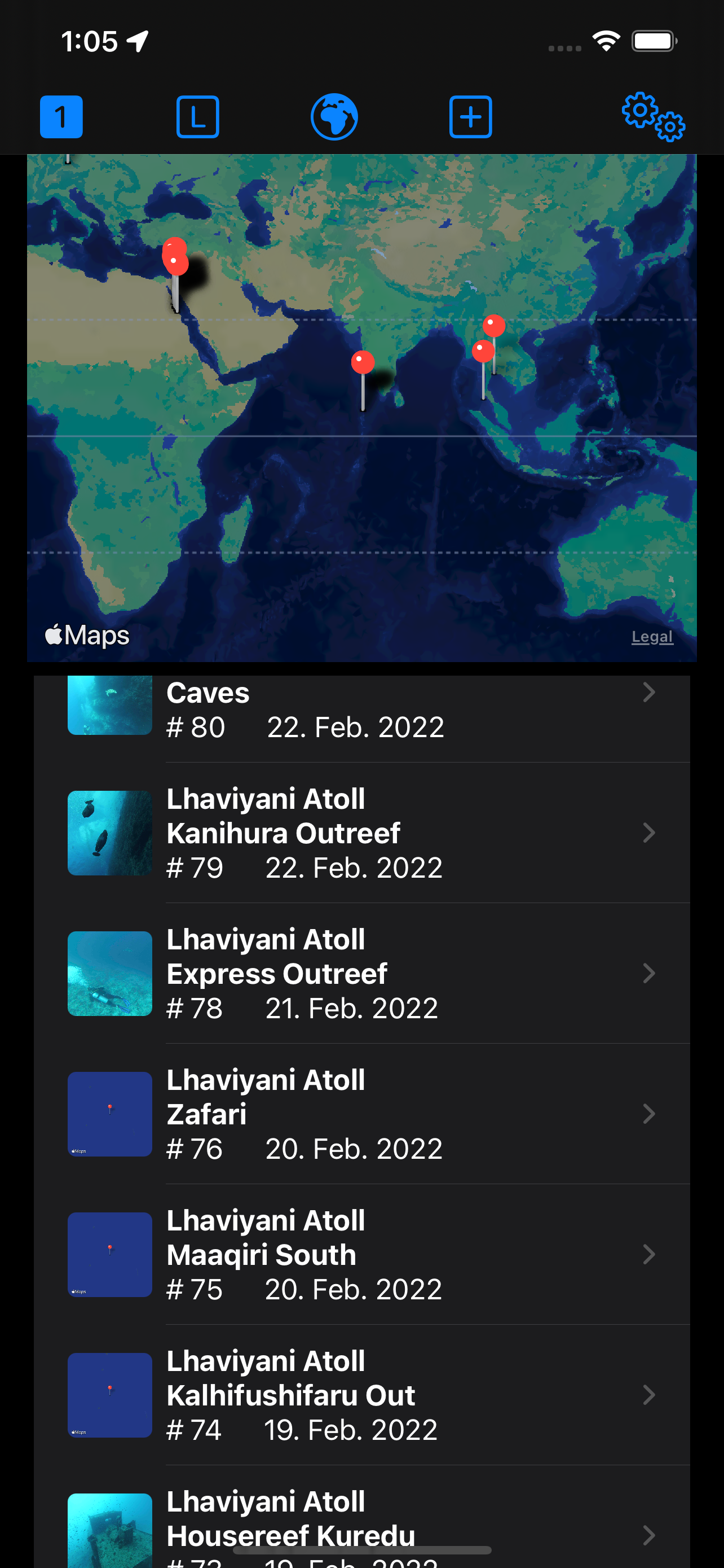 MyDiveLocation screenshot 3