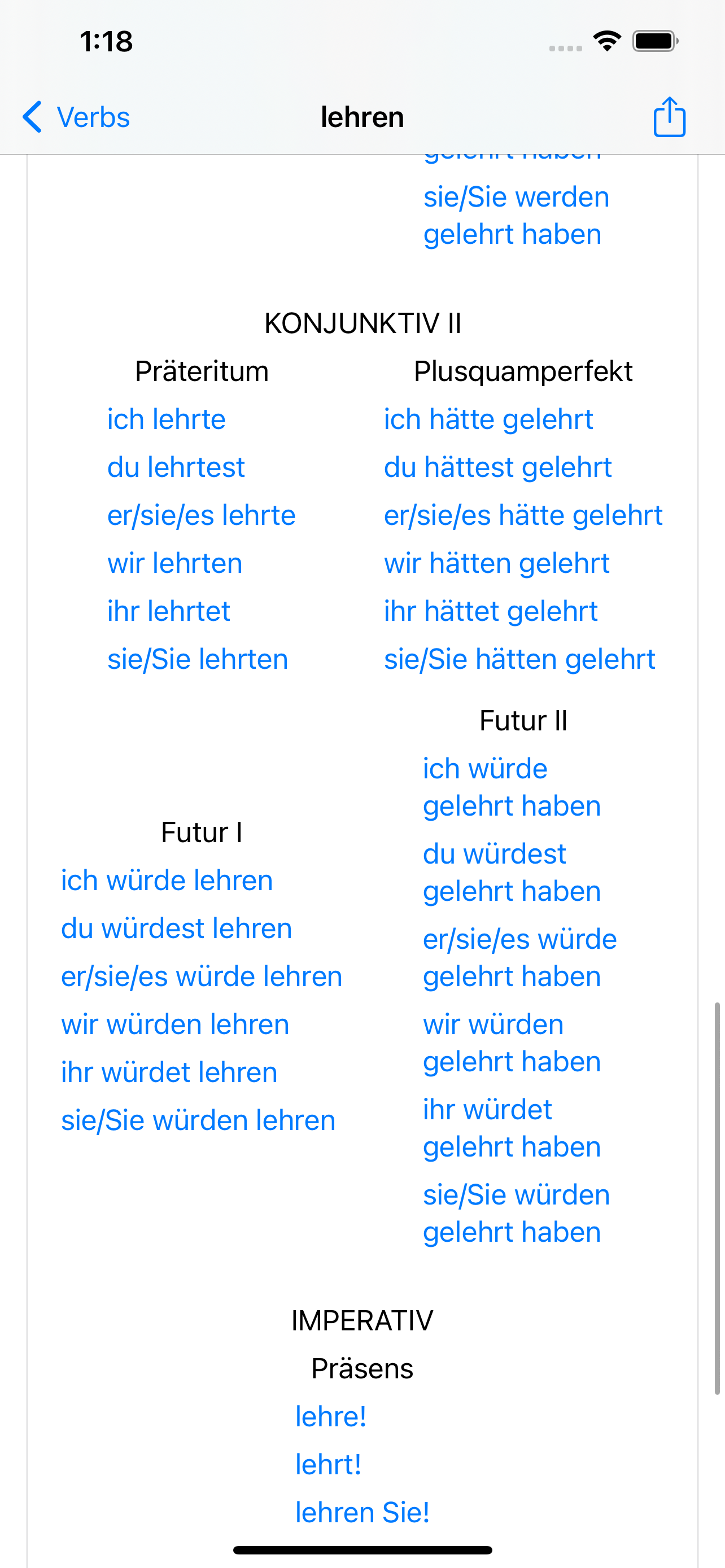 Deutsche Verben
