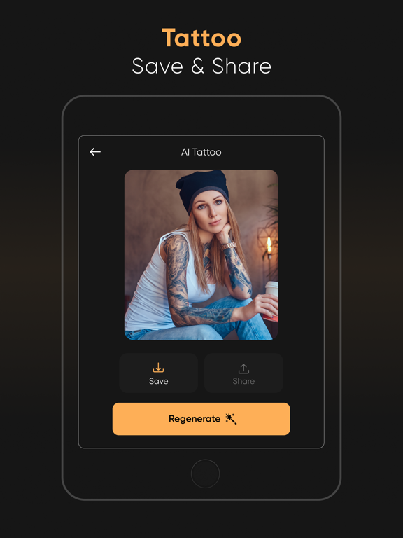 AI Ink : AI Tattoo Generator iPad screenshot 6 - Graphics & Design app