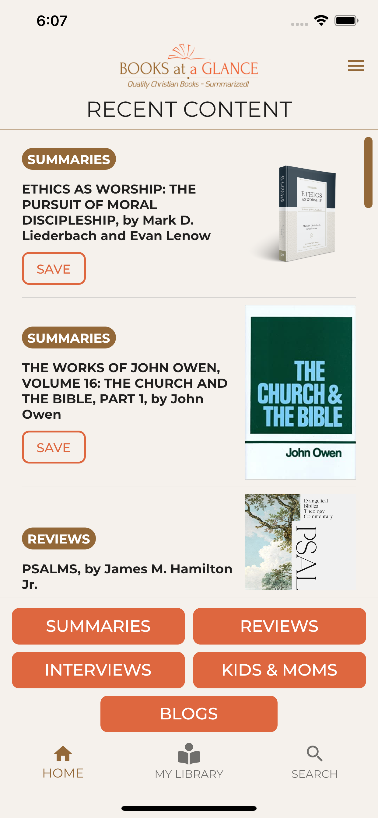 Books at a Glance
