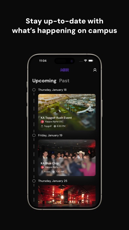 MIXR — Campus Social Calendar