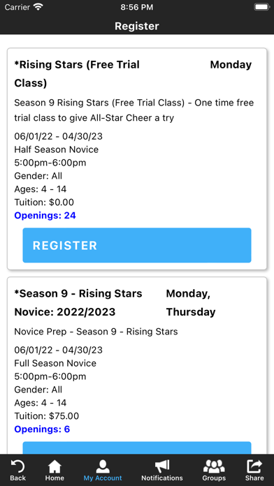 Impact Elite Athletics Screenshot