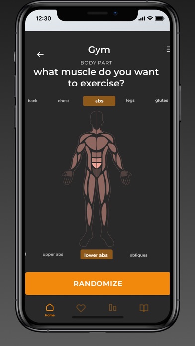 Random Fitness & Workouts Screenshot