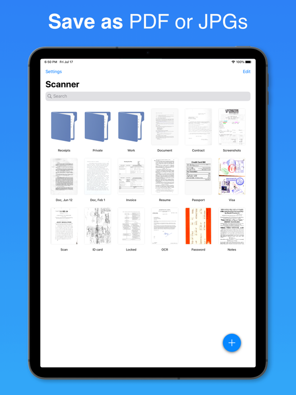 Document Scanner · Scan to PDF iPad screenshot 2 - Business app