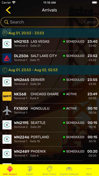 Oakland Airport (OAK) + Radar