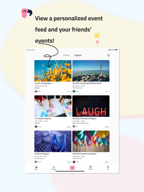 FLOWMINGLE iPad screenshot 4 - Social Networking app