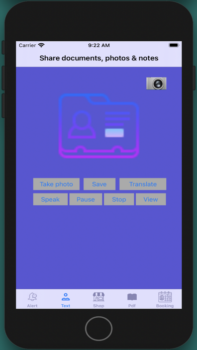 Accounts: photo, save & quotes Screenshot