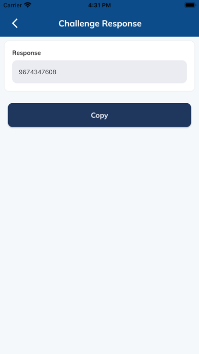 Mobile Token BBA Screenshot