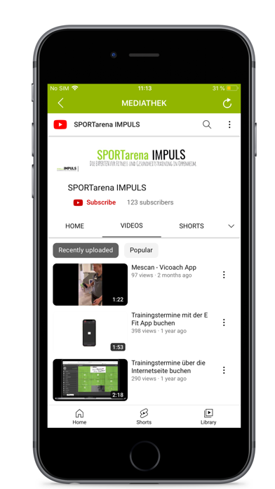 SPORTarena IMPULS GmbH Screenshot
