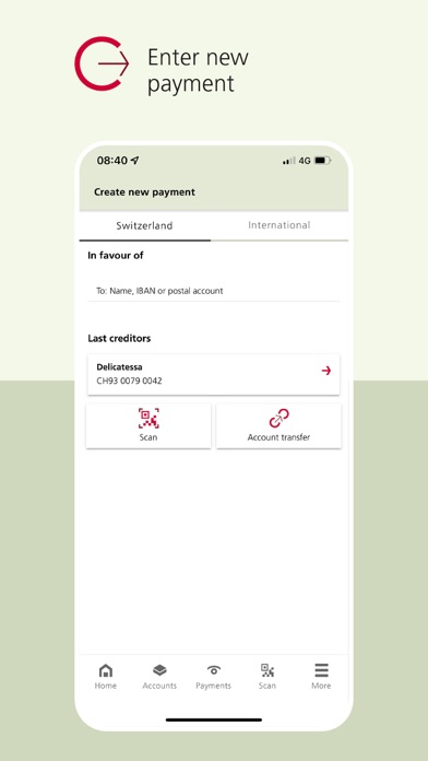 BEKB App – Mobile Banking Screenshot