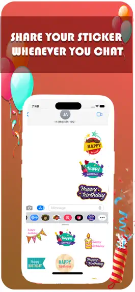 Game screenshot Birthday Emojis Stickers hack
