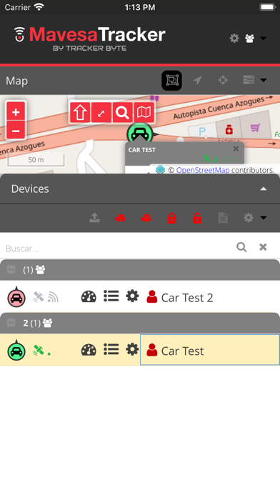 Mavesa Tracker Screenshot