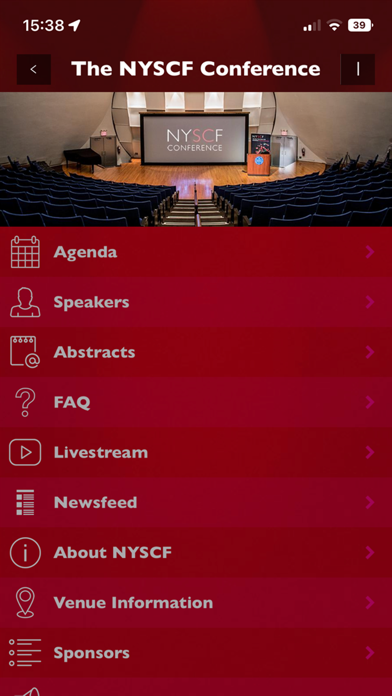 The NYSCF Conference Screenshot