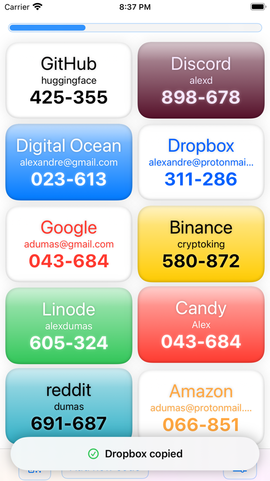 #6. 30 Seconds — 2FA codes (iOS) By: Nikita Starshinov