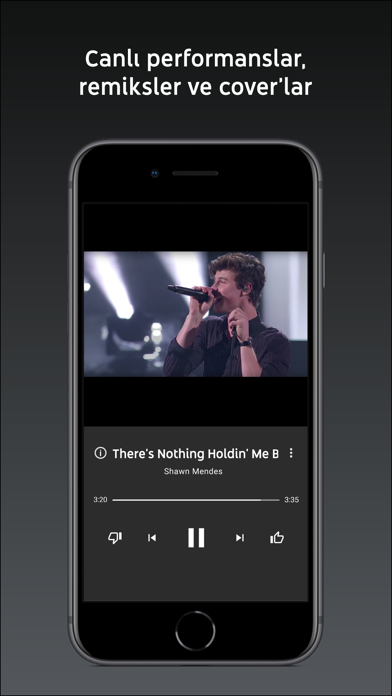 YouTube Music iphone ekran görüntüleri