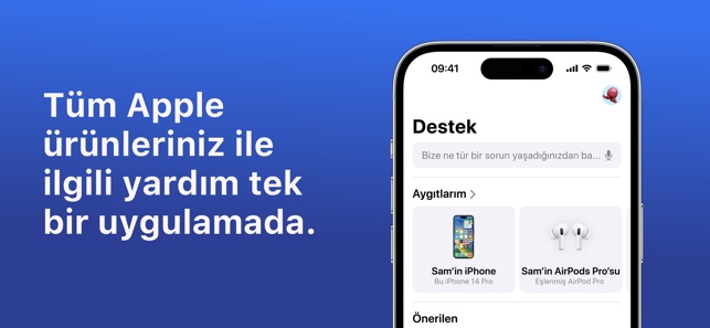 Apple Destek App Store'da